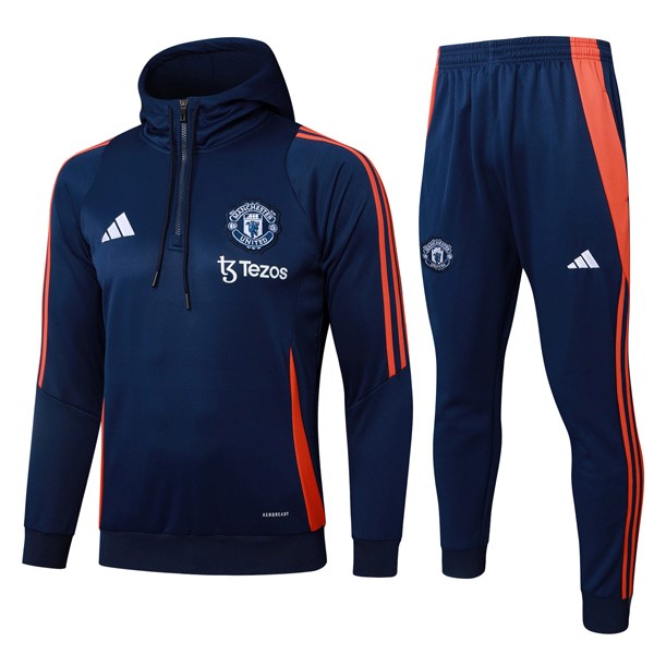 Chandal Con Capucha Manchester United 2025/26 Azul
